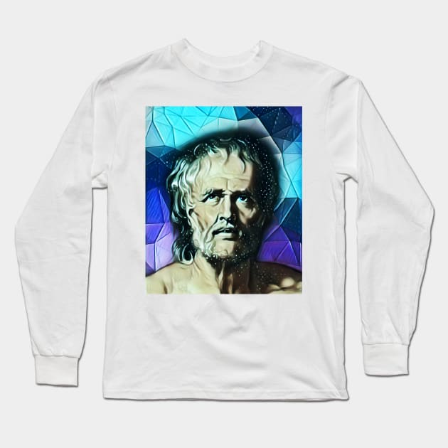 Lucius Annaeus Seneca Portrait | Lucius Annaeus Seneca Artwork 6 Long Sleeve T-Shirt by JustLit